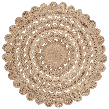 Safavieh 7 x 7 ft. Natural Fiber Hand Loomed Round Area Rug, Natural NF805B-7R